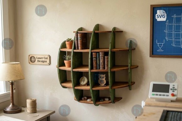 Create a Stylish Laser Cut Wall Bookshelf SVG Bundle