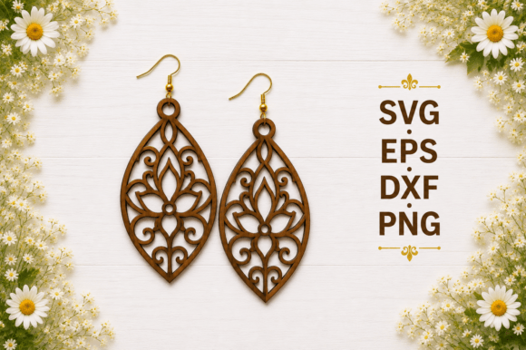 Create Stunning Wooden Earring SVG Laser Cut Files