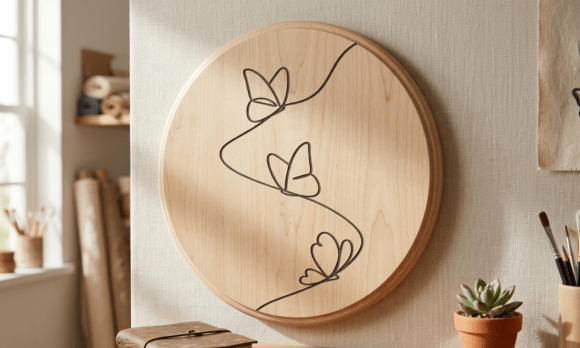 Elegant Butterflies: Continuous Line Art SVG for Crafting