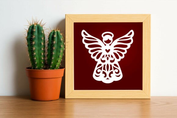 Elegant Christmas Angel Ornament: A Versatile Design for Your Crafts