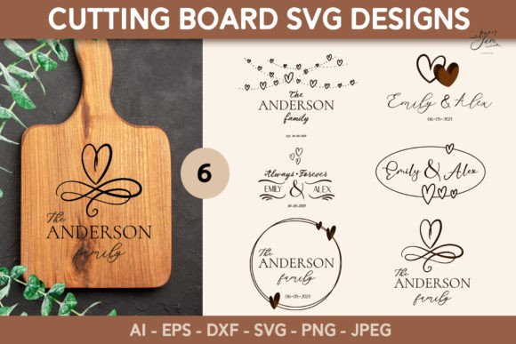 Elegant Wedding Kitchen SVG Designs for Glowforge & Cricut