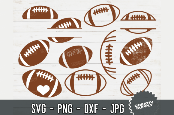 Football Svg Bundle: Dynamic Sports Silhouettes