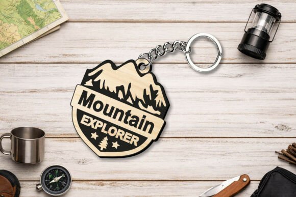 Honor Dad's Spirit: The Mountain Explorer Keychain
